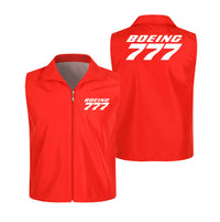 Thumbnail for Boeing 777 & Text Designed Thin Style Vests