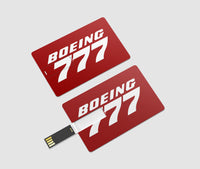 Thumbnail for Boeing 777 & Text Designed USB Cards