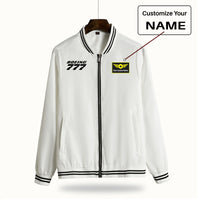 Thumbnail for Boeing 777 & Text Designed Thin Spring Jackets