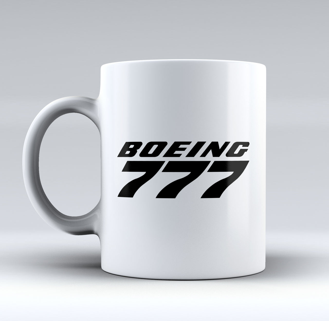 Boeing 777 & Text Designed Mugs