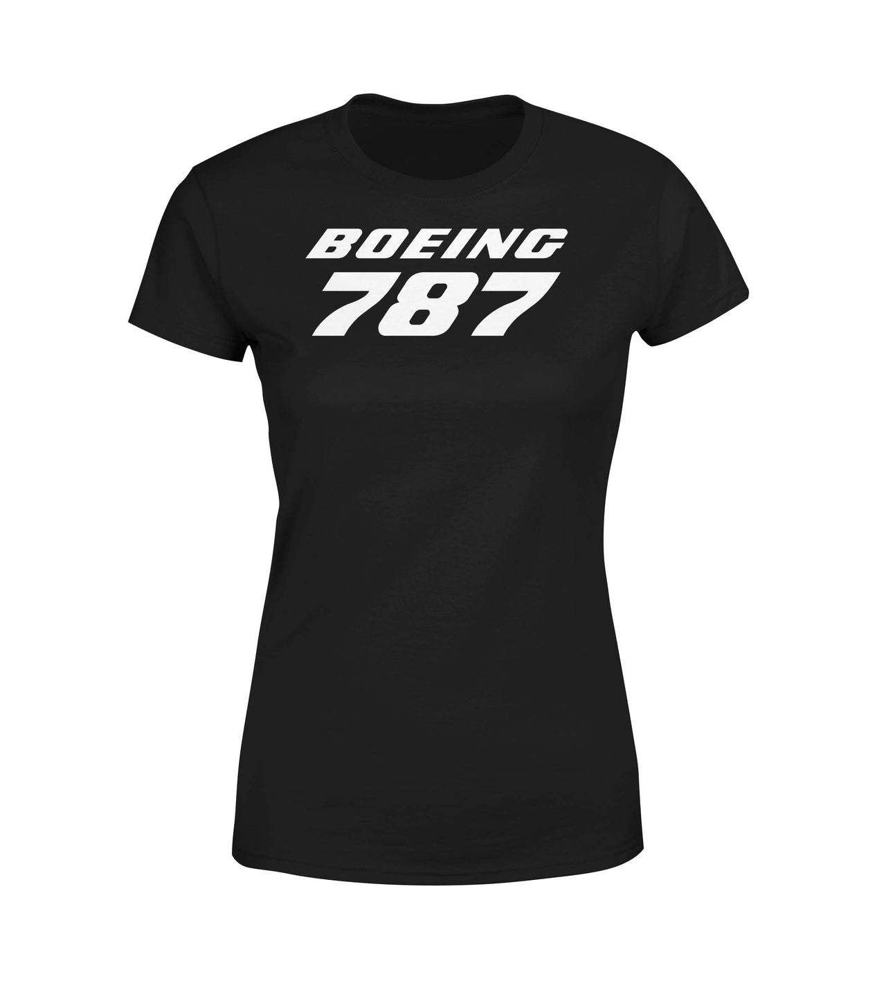 Boeing 787 & Text Designed Women T-Shirts