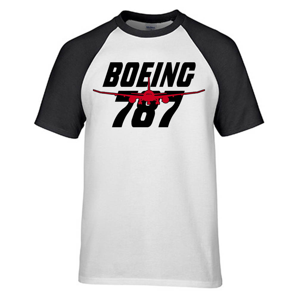 Amazing Boeing 787 Designed Raglan T-Shirts