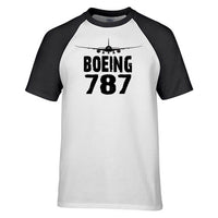 Thumbnail for Boeing 787 & Plane Designed Raglan T-Shirts