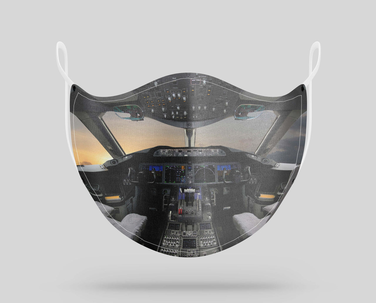Boeing 787 Cockpit Designed Face Masks