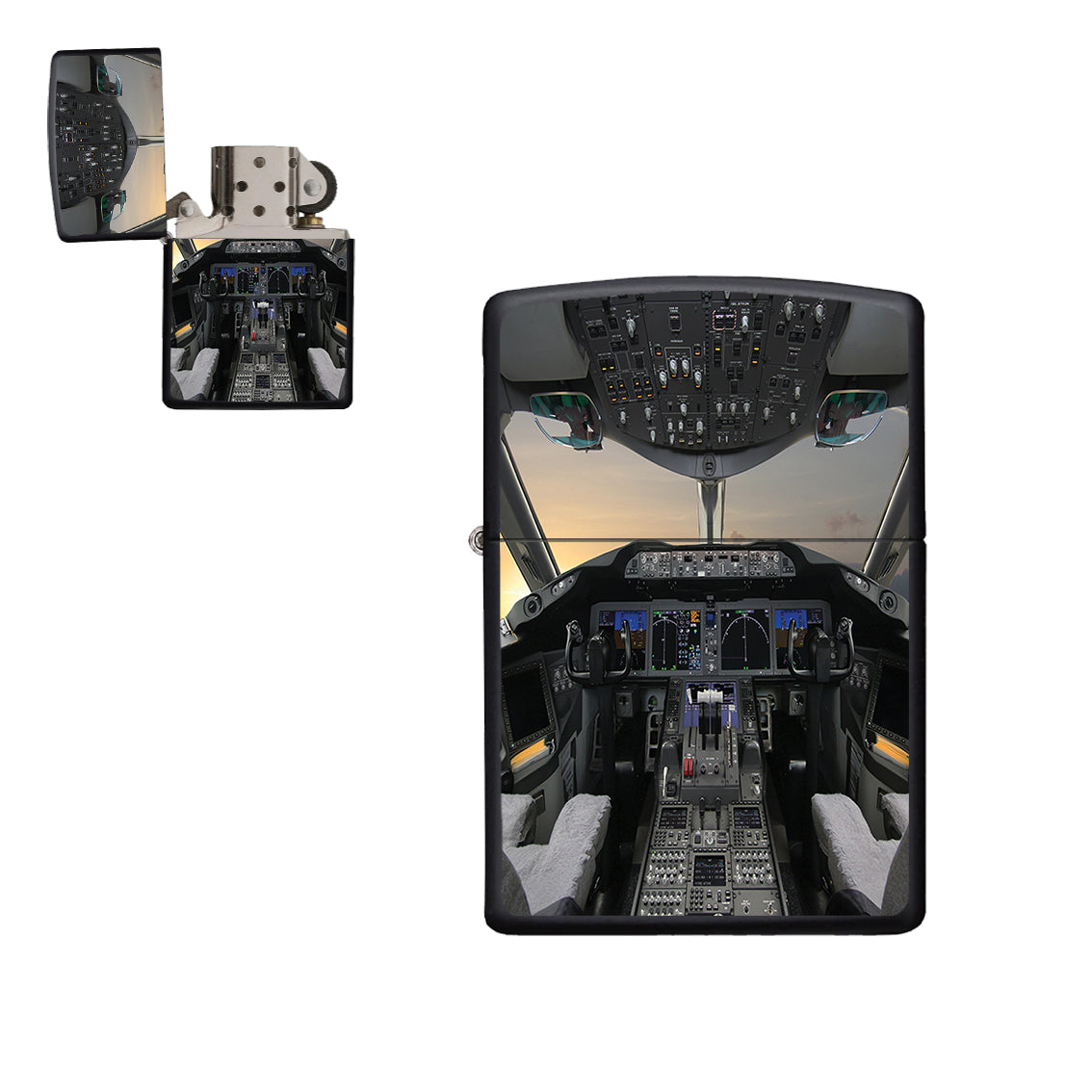 Boeing 787 Cockpit Designed Metal Lighters