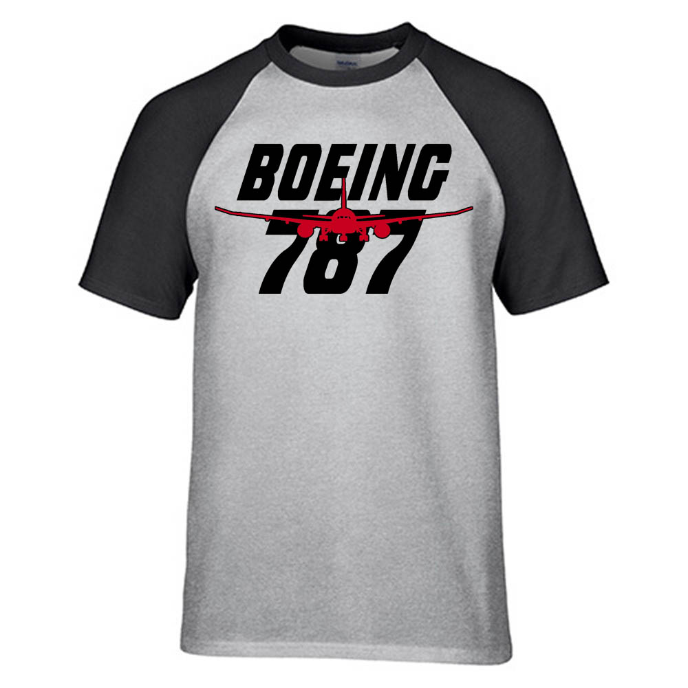 Amazing Boeing 787 Designed Raglan T-Shirts
