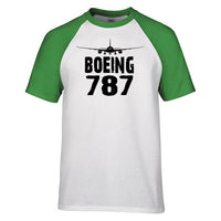 Thumbnail for Boeing 787 & Plane Designed Raglan T-Shirts
