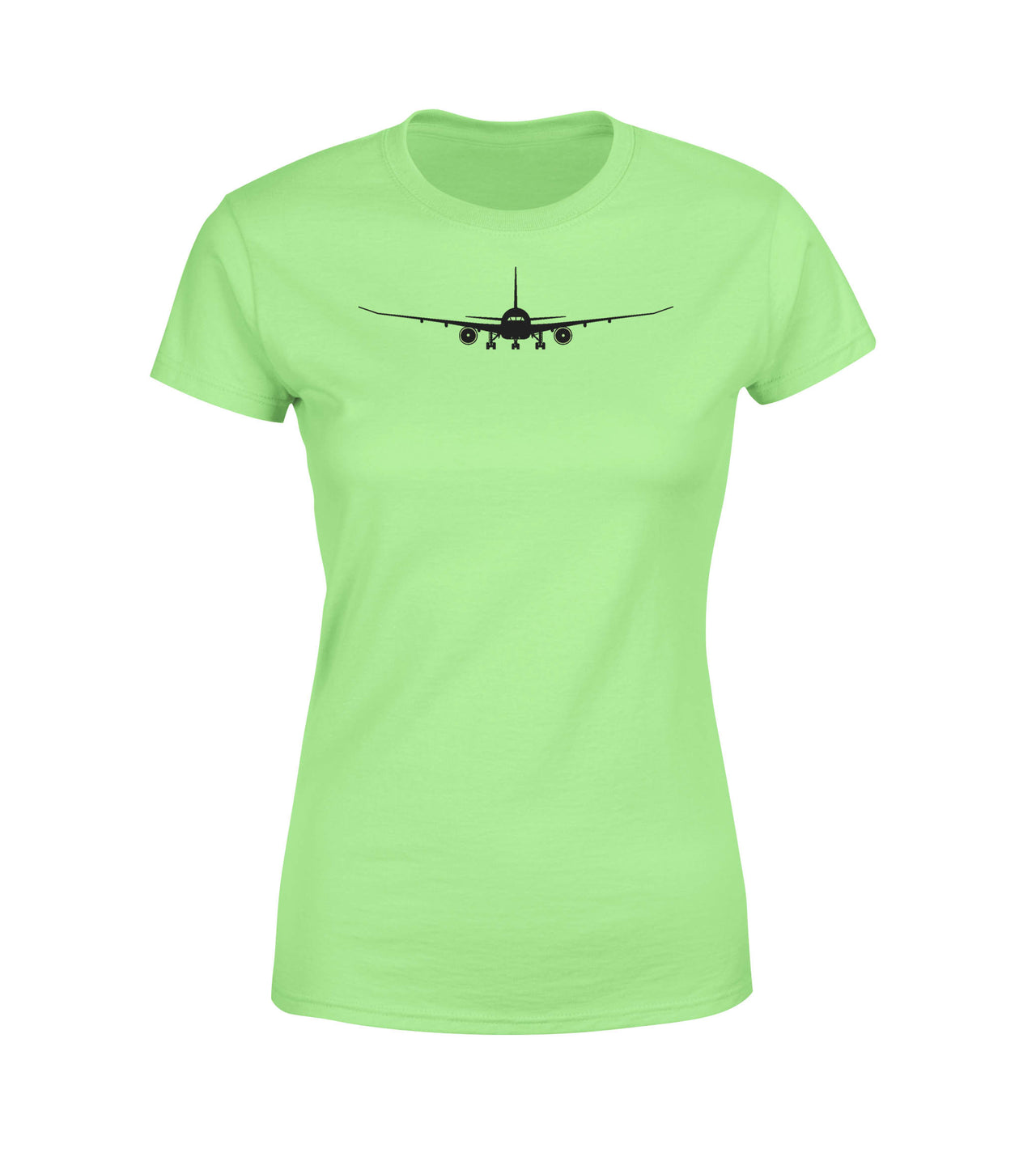 Boeing 787 Silhouette Designed Women T-Shirts