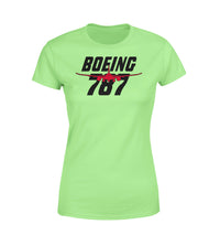 Thumbnail for Amazing Boeing 787 & Text Designed Women T-Shirts