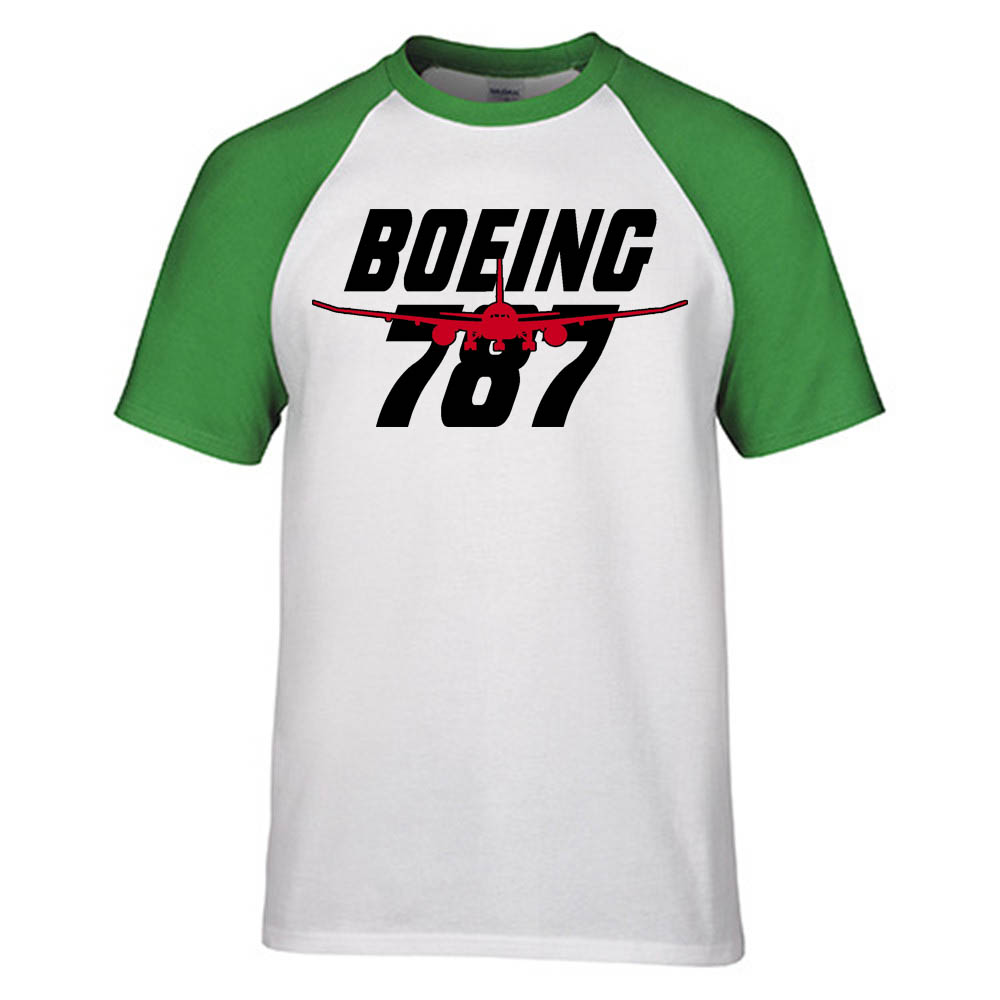 Amazing Boeing 787 Designed Raglan T-Shirts