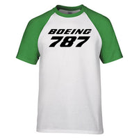 Thumbnail for Boeing 787 & Text Designed Raglan T-Shirts
