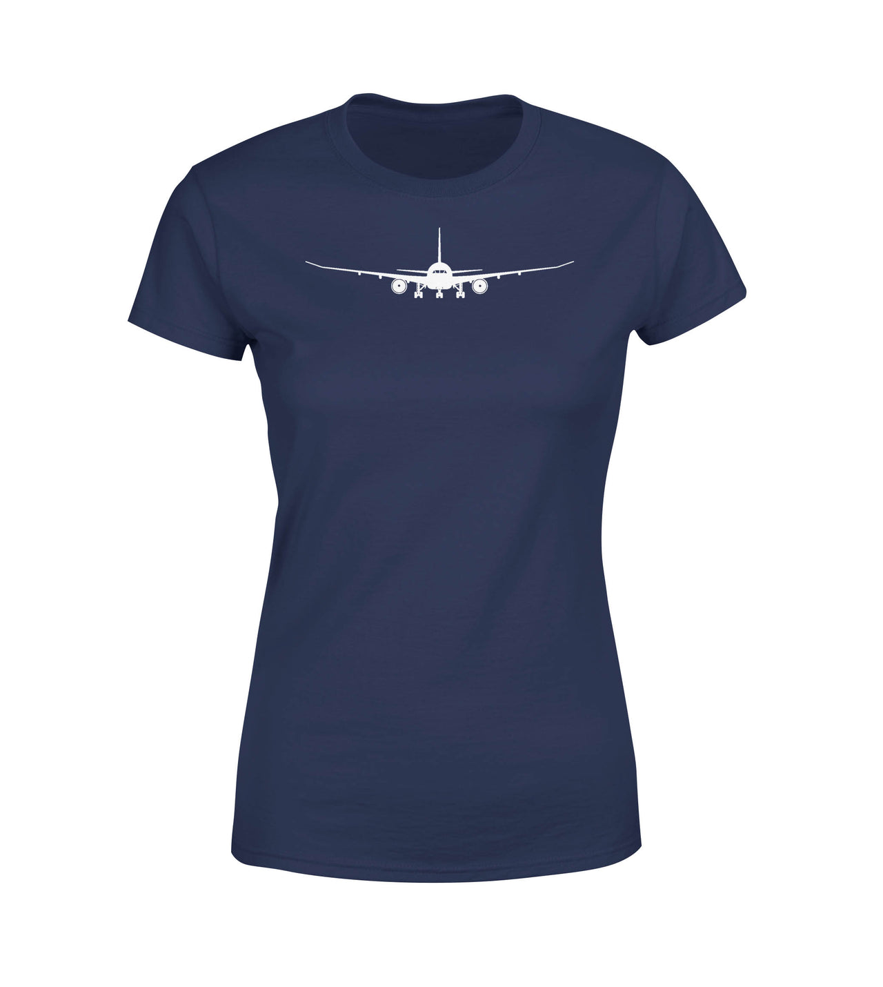 Boeing 787 Silhouette Designed Women T-Shirts