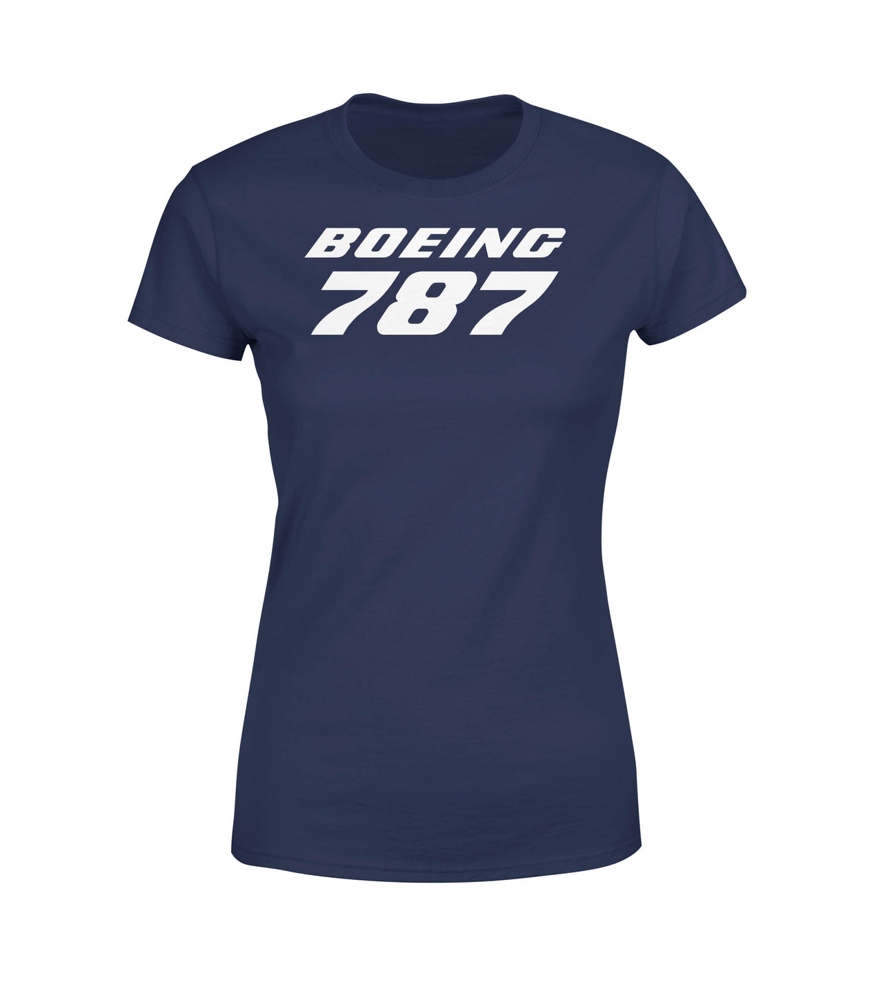 Boeing 787 & Text Designed Women T-Shirts