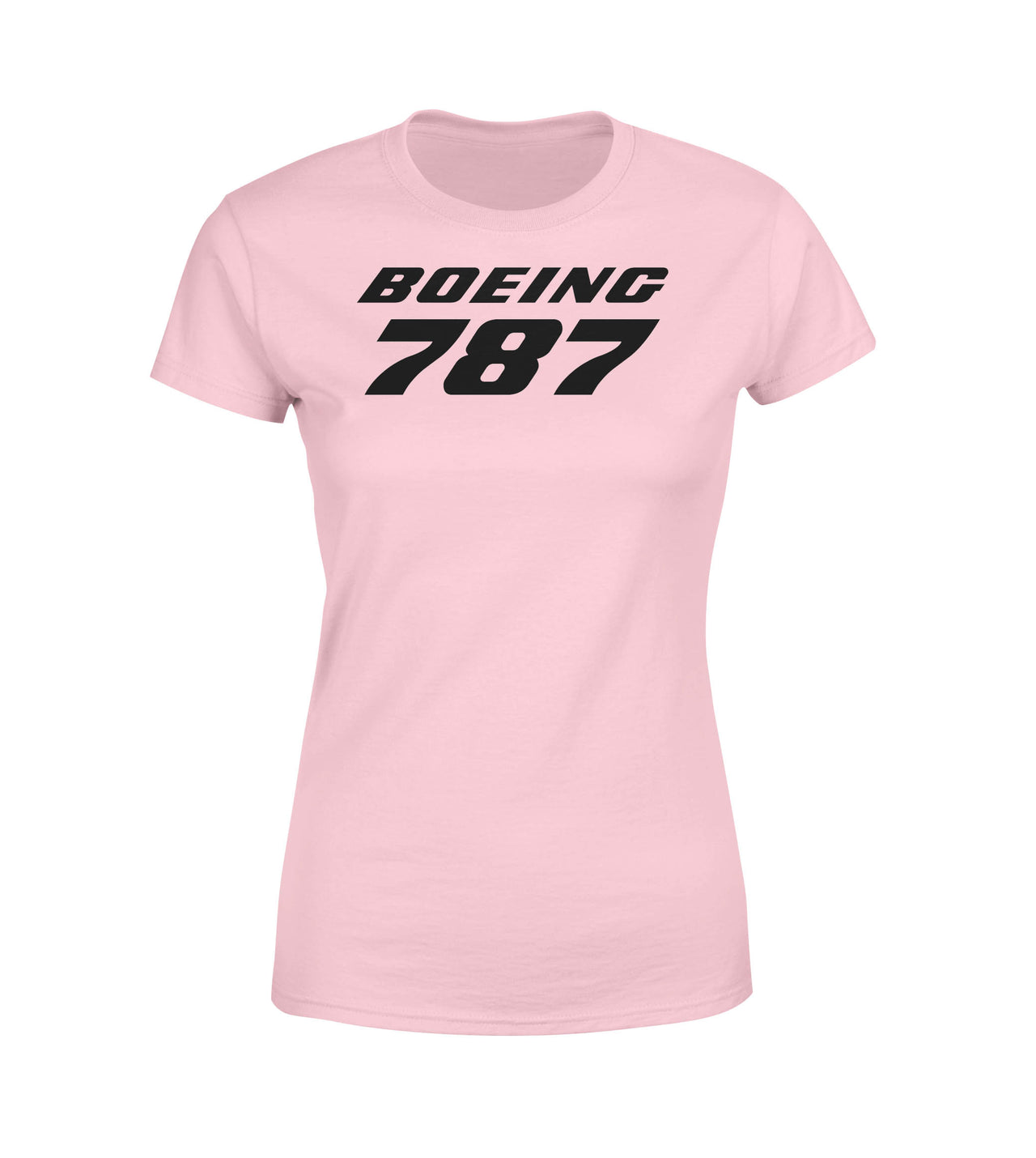 Boeing 787 & Text Designed Women T-Shirts