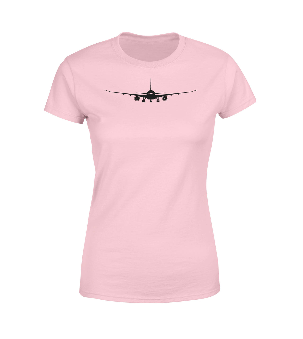 Boeing 787 Silhouette Designed Women T-Shirts