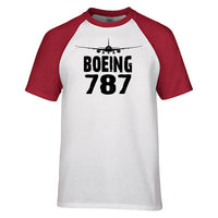 Thumbnail for Boeing 787 & Plane Designed Raglan T-Shirts