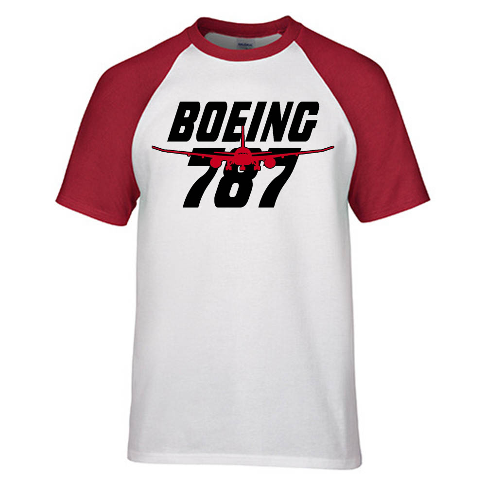 Amazing Boeing 787 Designed Raglan T-Shirts
