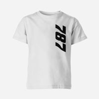 Thumbnail for 787 Side Text Designed Children T-Shirts