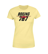 Thumbnail for Amazing Boeing 787 & Text Designed Women T-Shirts