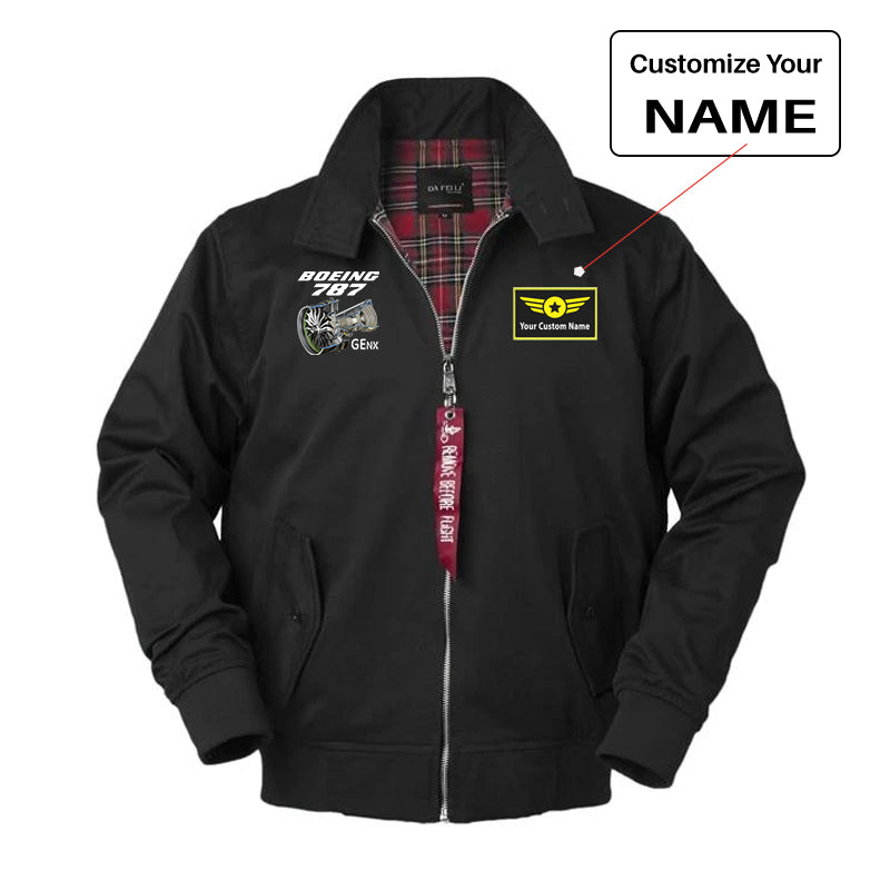 Boeing 787 & GENX Engine Designed Vintage Style Jackets
