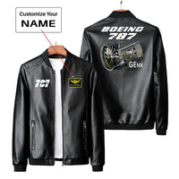 Thumbnail for Boeing 787 & GENX Engine Designed PU Leather Jackets