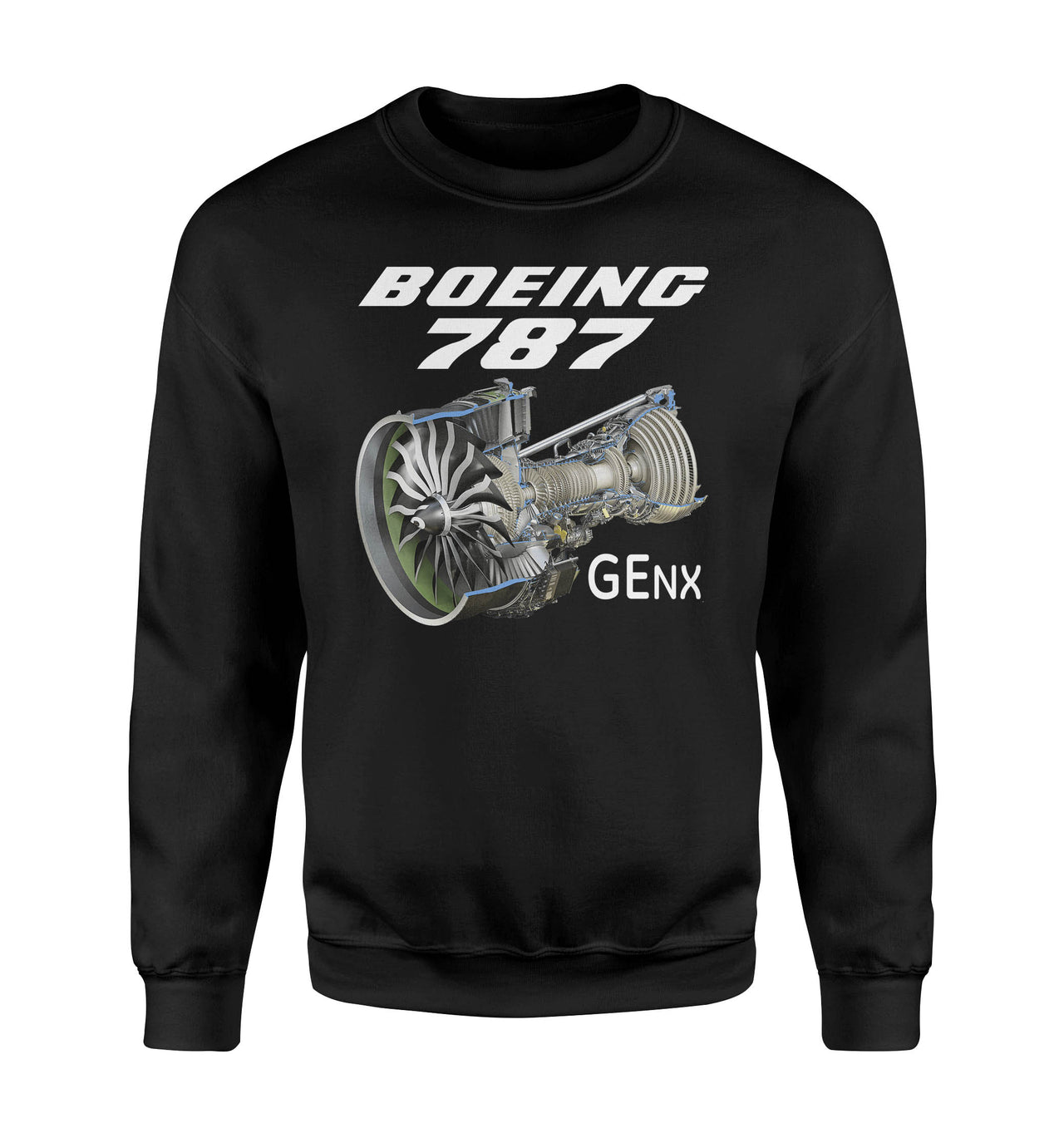 Boeing 787 & GENX Engine Designed Sweatshirts