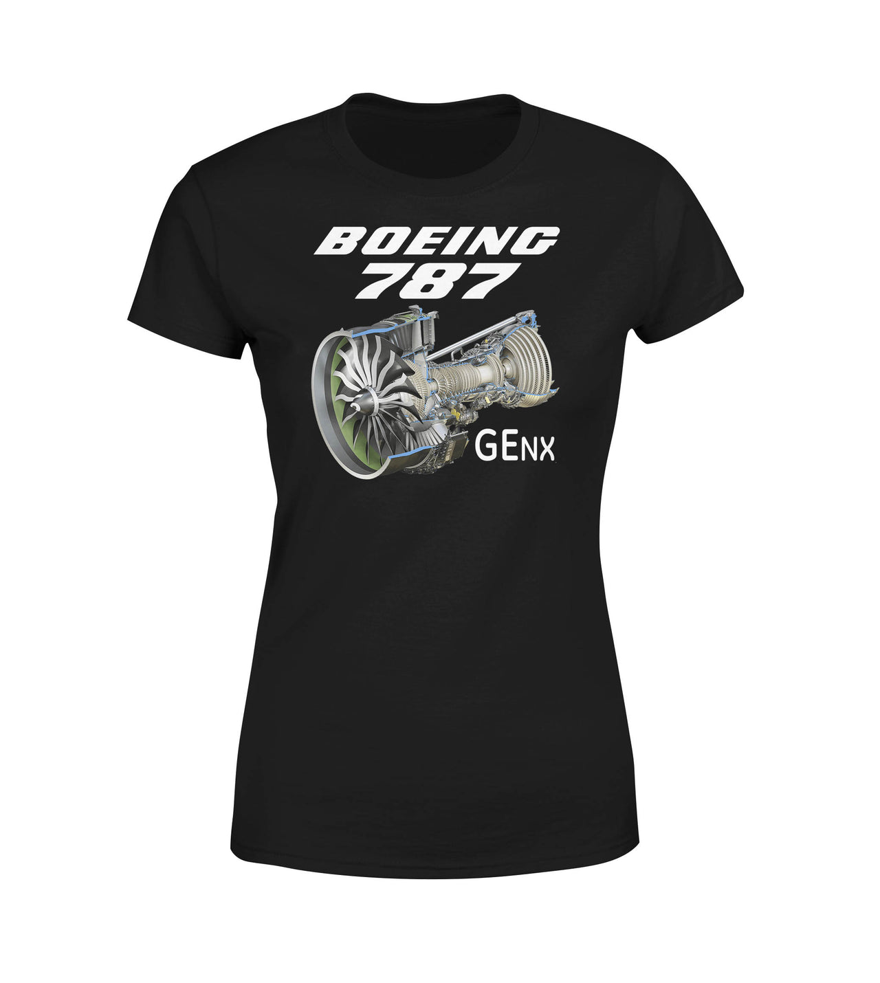 Boeing 787 & GENX Engine Designed Women T-Shirts