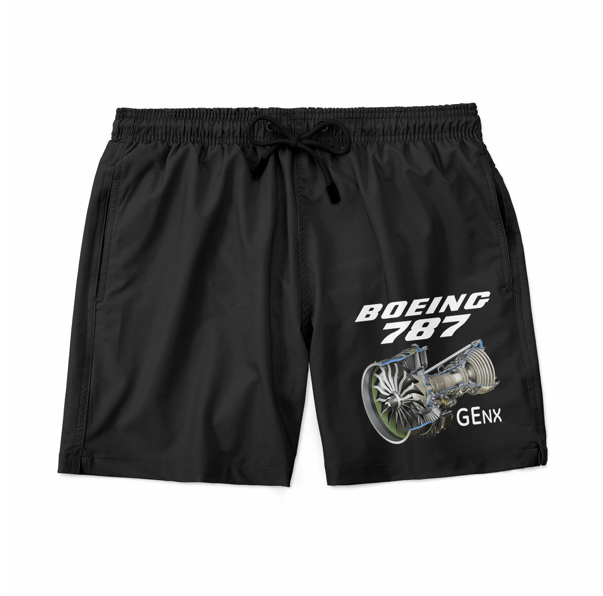 Boeing 787 & GENX Engine Designed Swim Trunks & Shorts