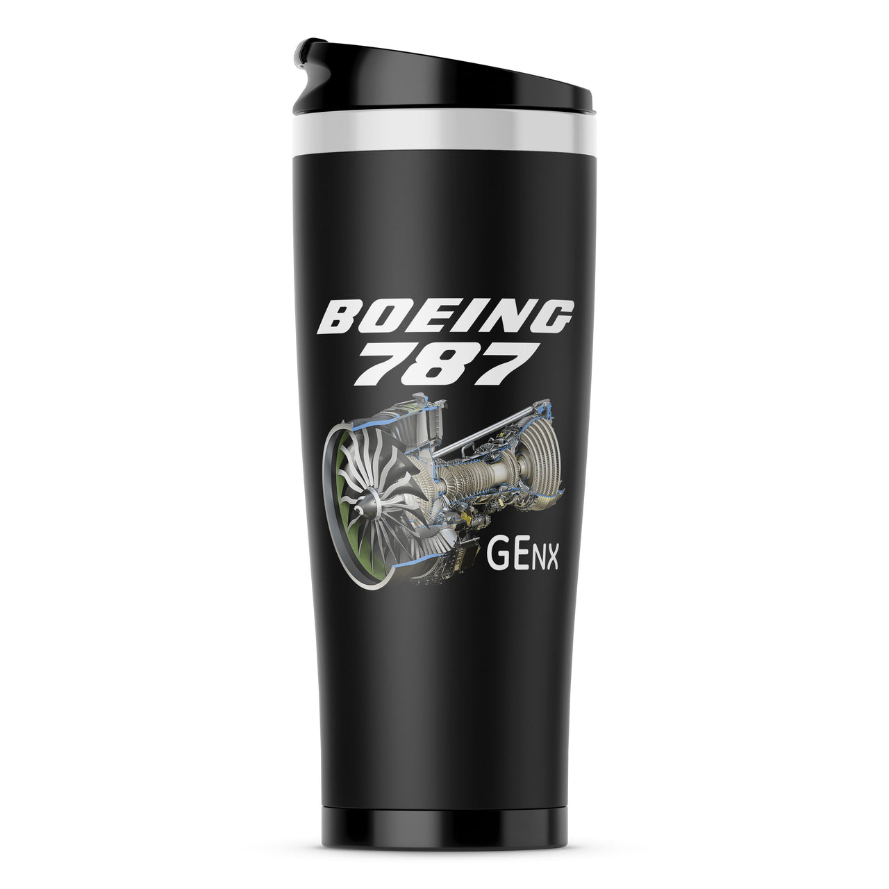 Boeing 787 & GENX Engine Designed Travel Mugs
