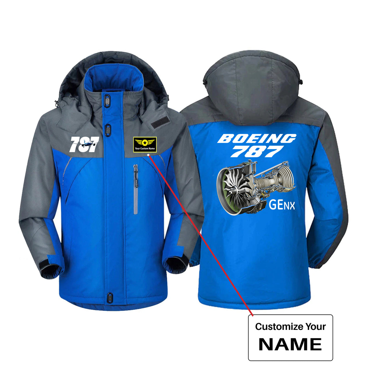 Boeing 787 & GENX Engine Designed Thick Winter Jackets