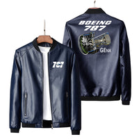 Thumbnail for Boeing 787 & GENX Engine Designed PU Leather Jackets