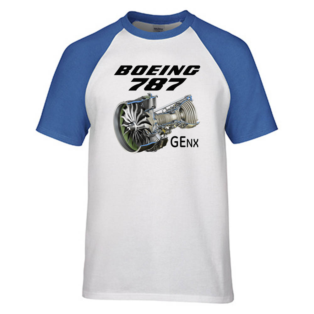 Boeing 787 & GENX Engine Designed Raglan T-Shirts