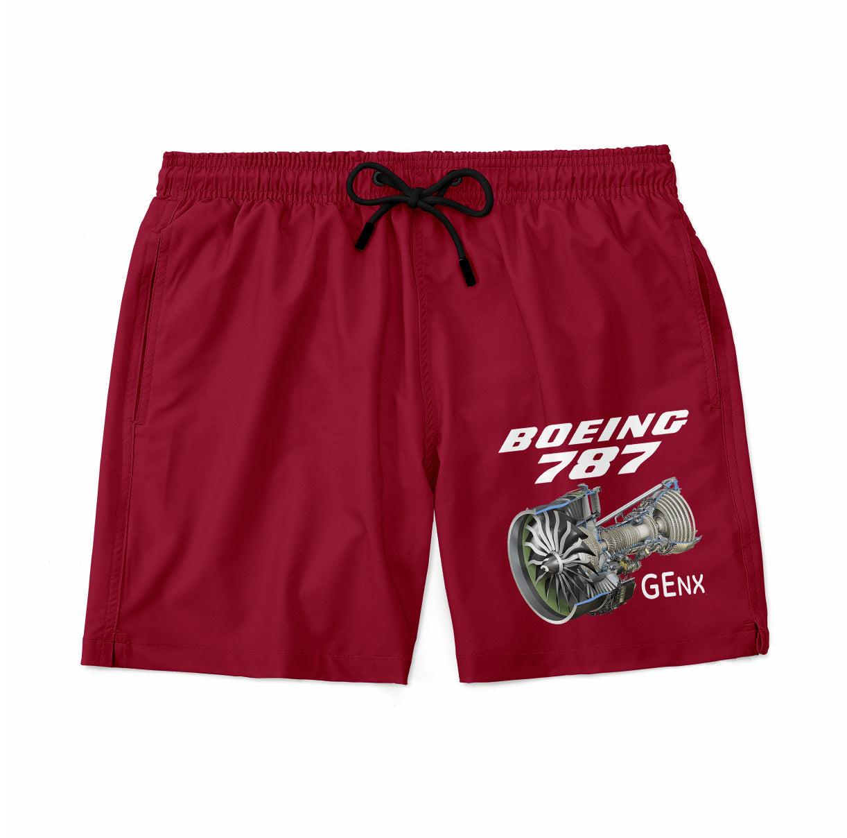 Boeing 787 & GENX Engine Designed Swim Trunks & Shorts