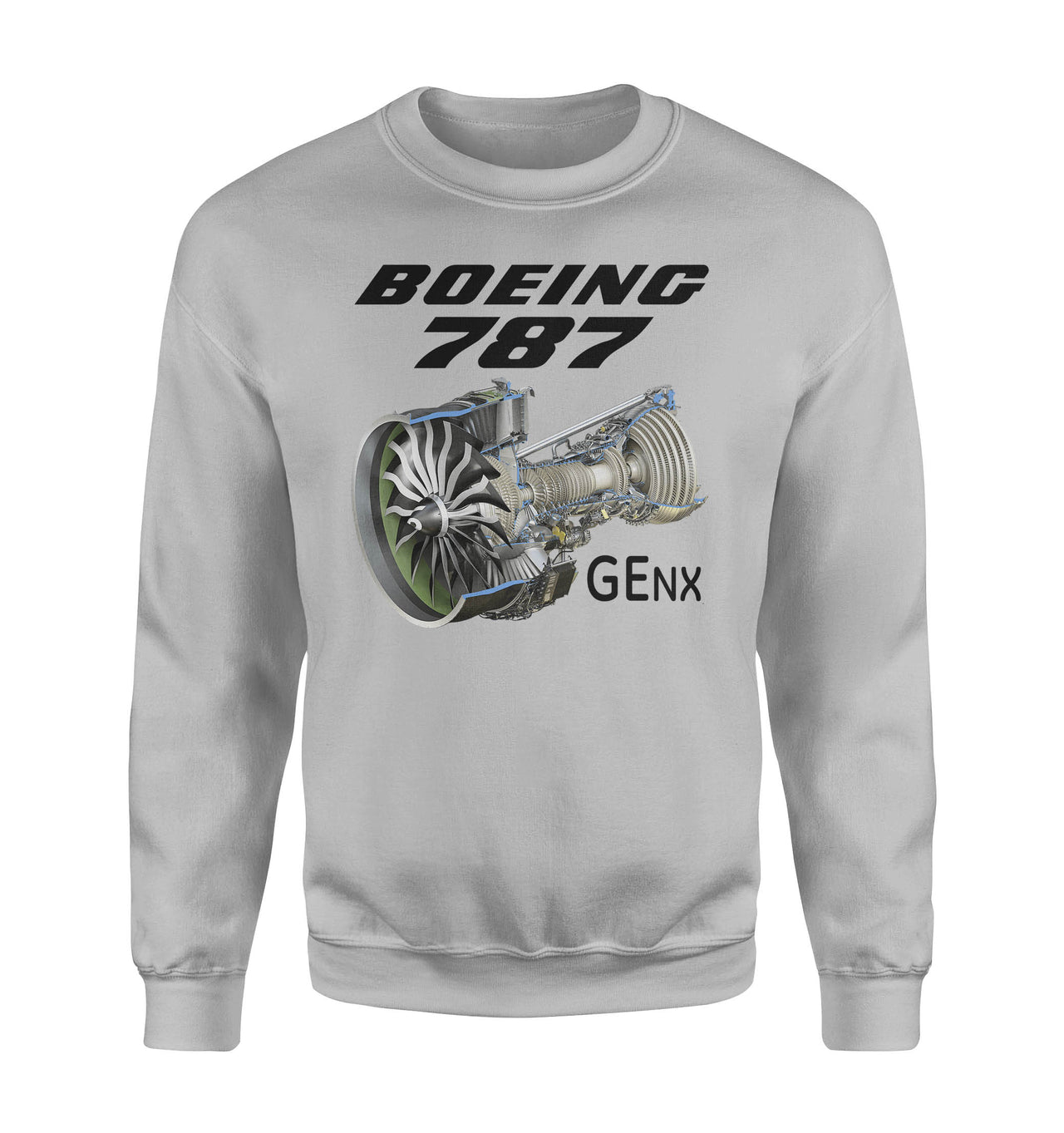 Boeing 787 & GENX Engine Designed Sweatshirts