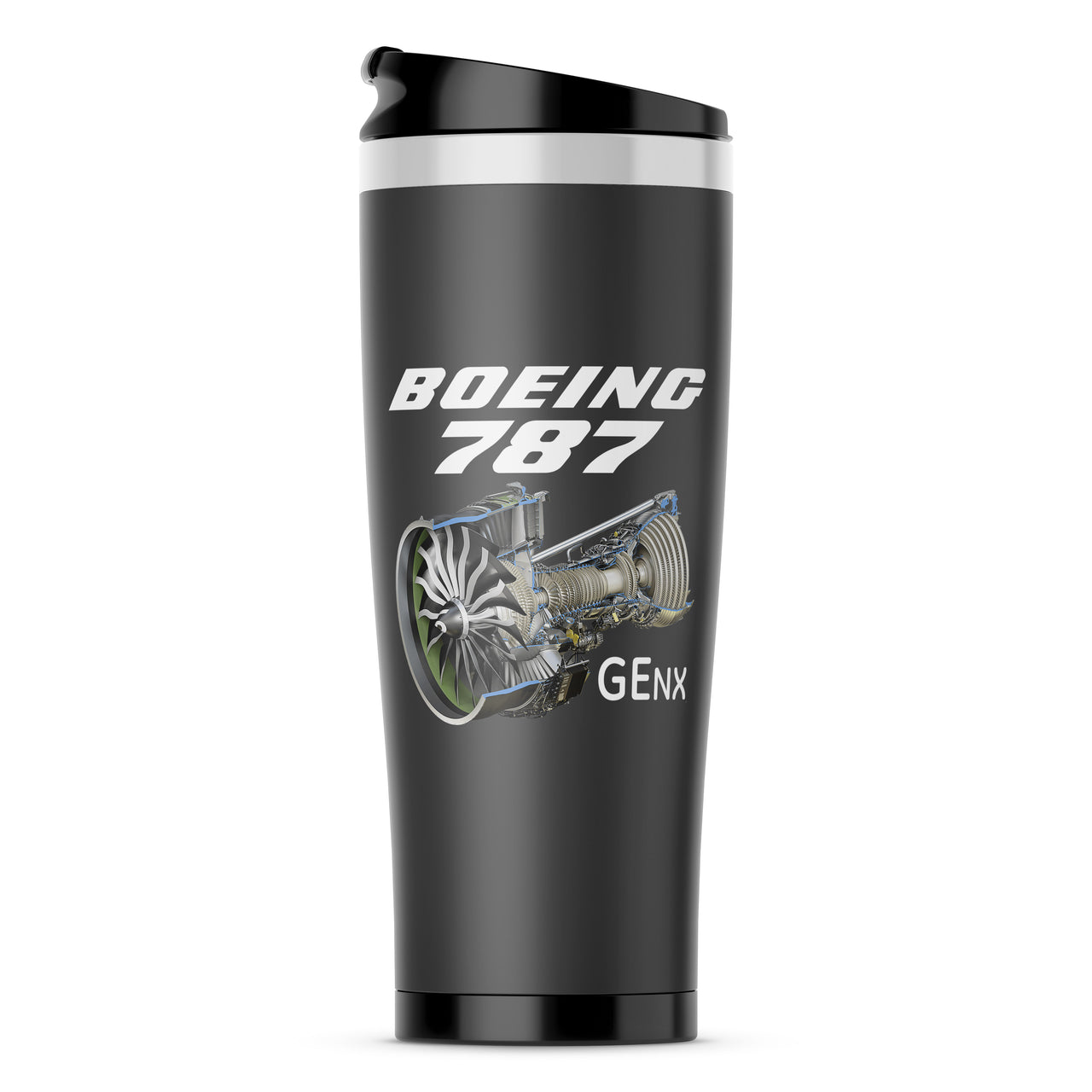 Boeing 787 & GENX Engine Designed Stainless Steel Travel Mugs
