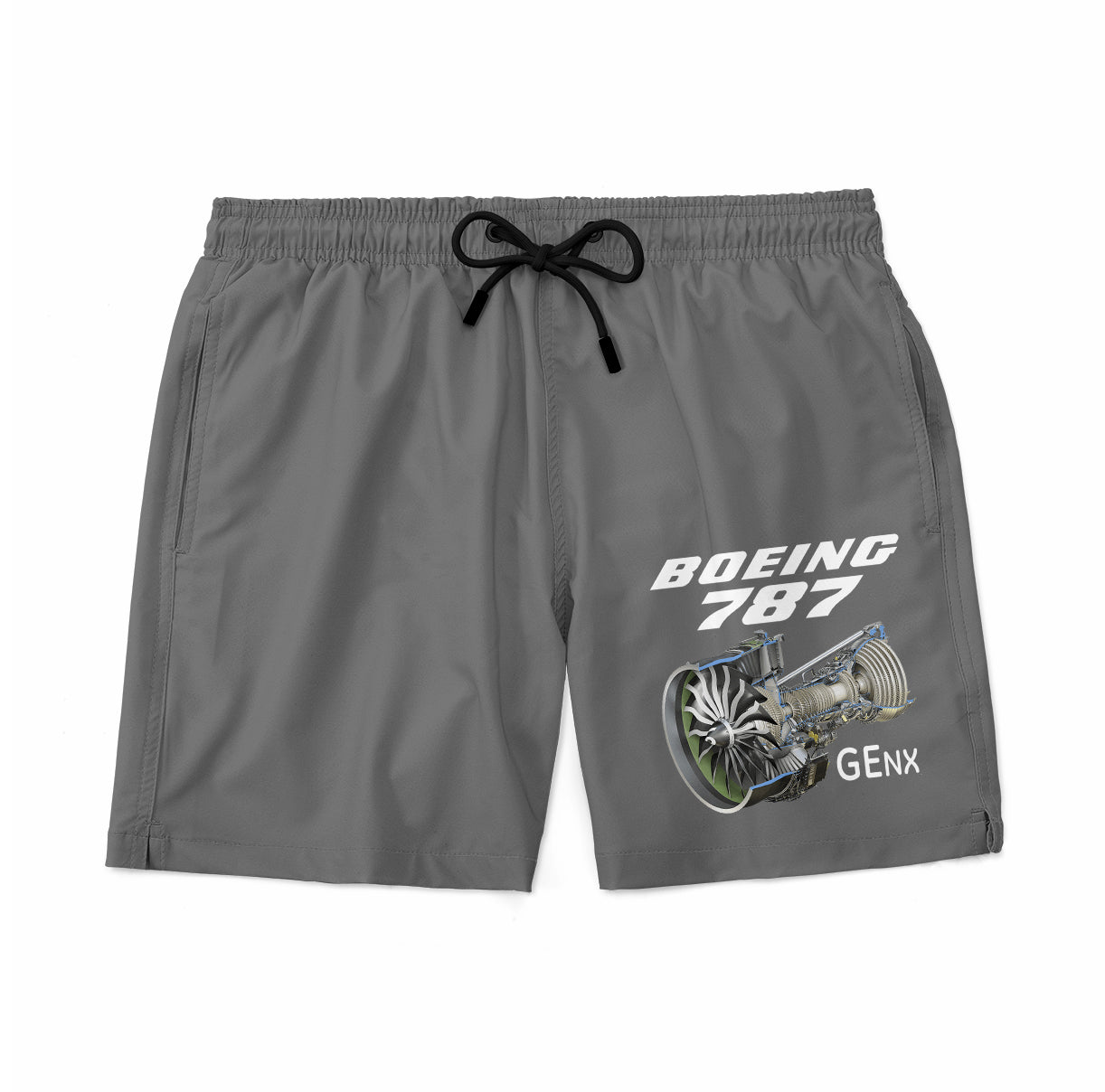 Boeing 787 & GENX Engine Designed Swim Trunks & Shorts