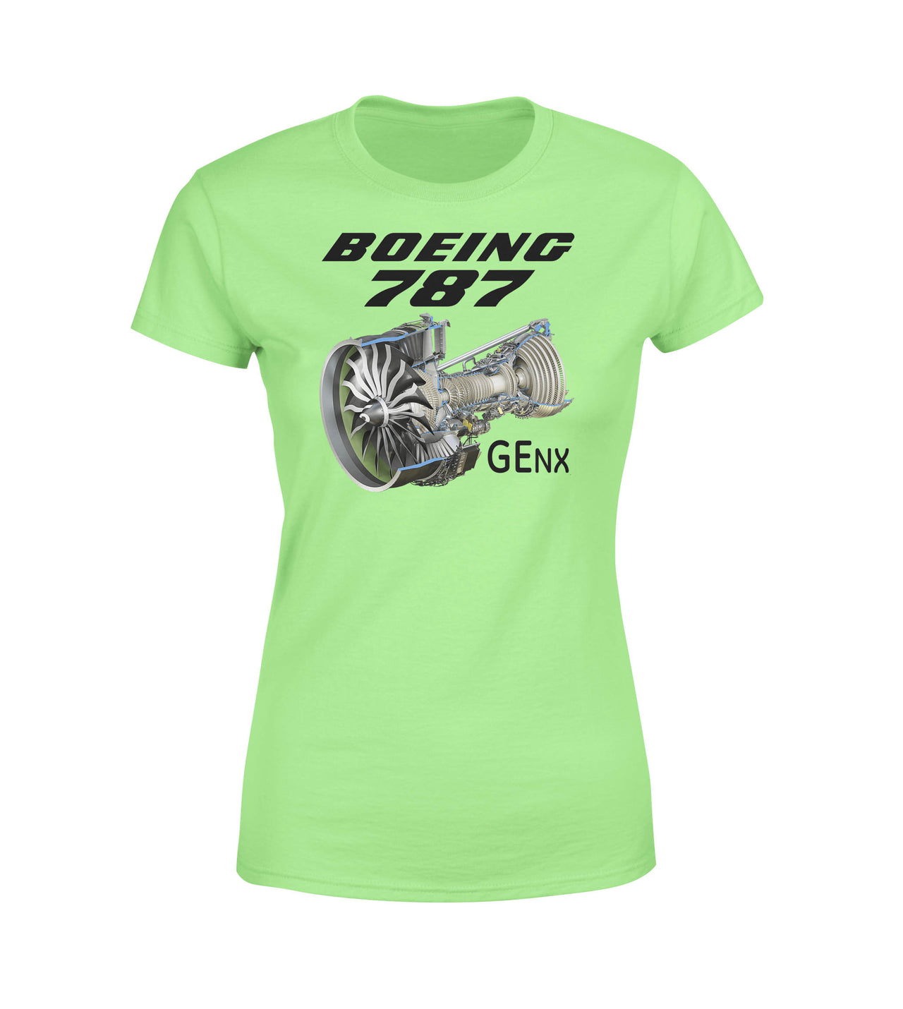 Boeing 787 & GENX Engine Designed Women T-Shirts