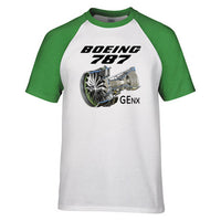 Thumbnail for Boeing 787 & GENX Engine Designed Raglan T-Shirts