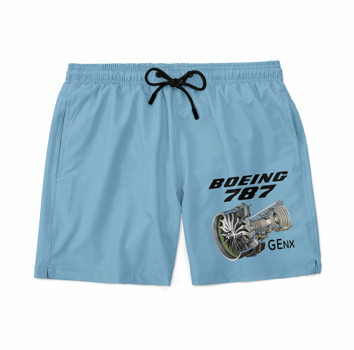 Boeing 787 & GENX Engine Designed Swim Trunks & Shorts