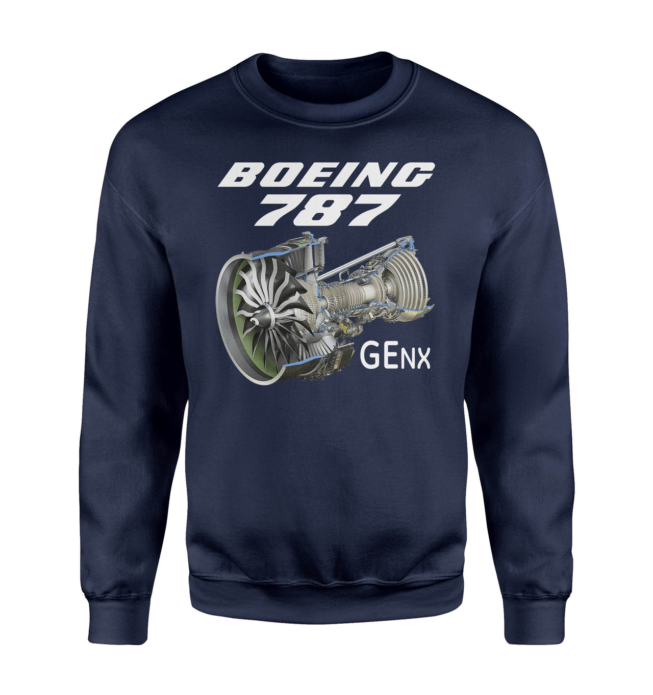 Boeing 787 & GENX Engine Designed Sweatshirts
