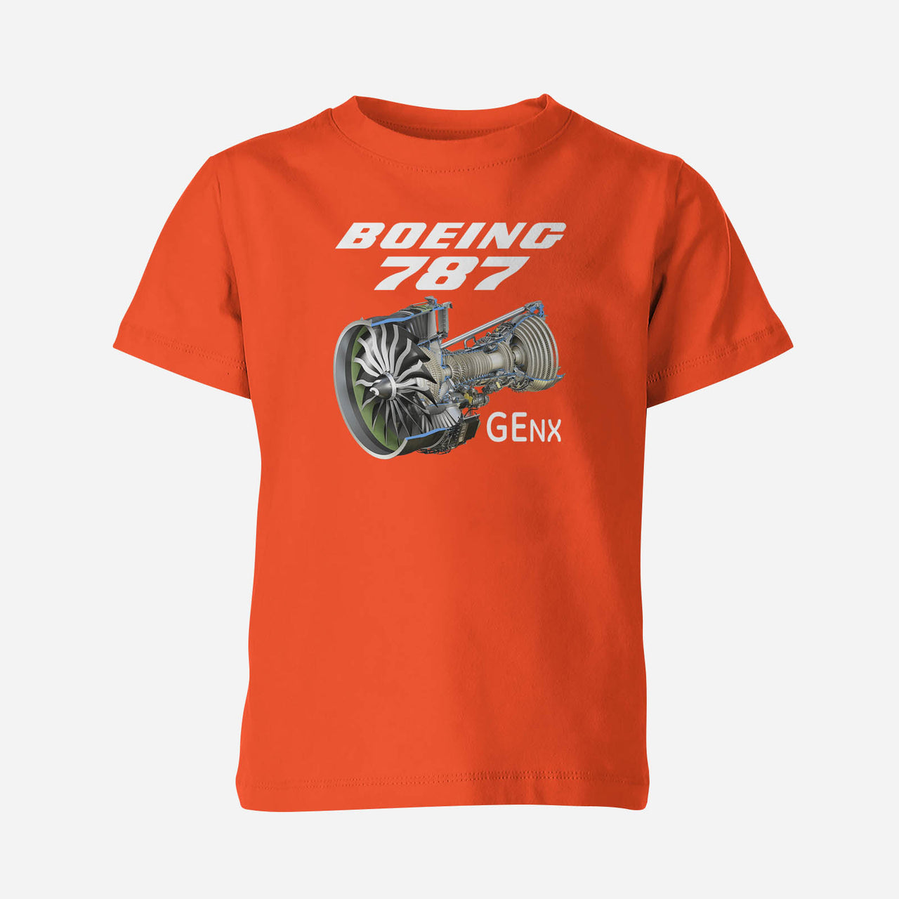 Boeing 787 & GENX Engine Designed Children T-Shirts