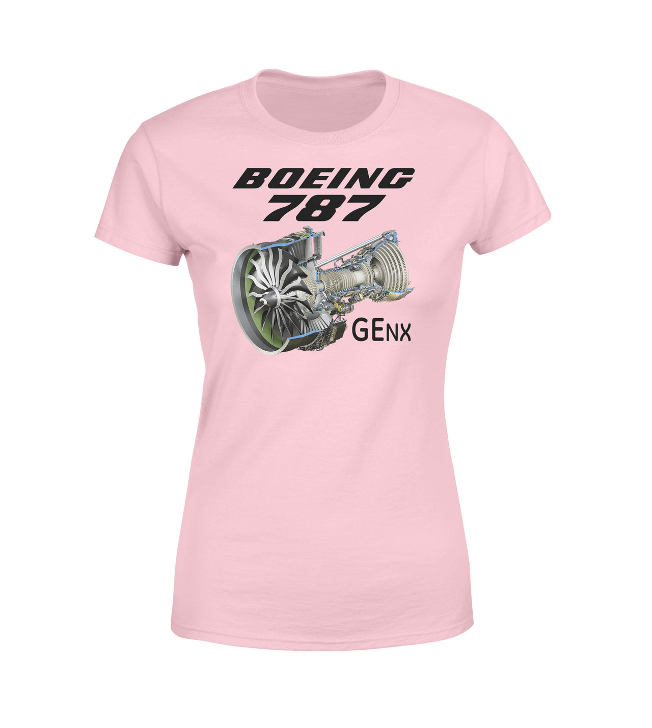 Boeing 787 & GENX Engine Designed Women T-Shirts