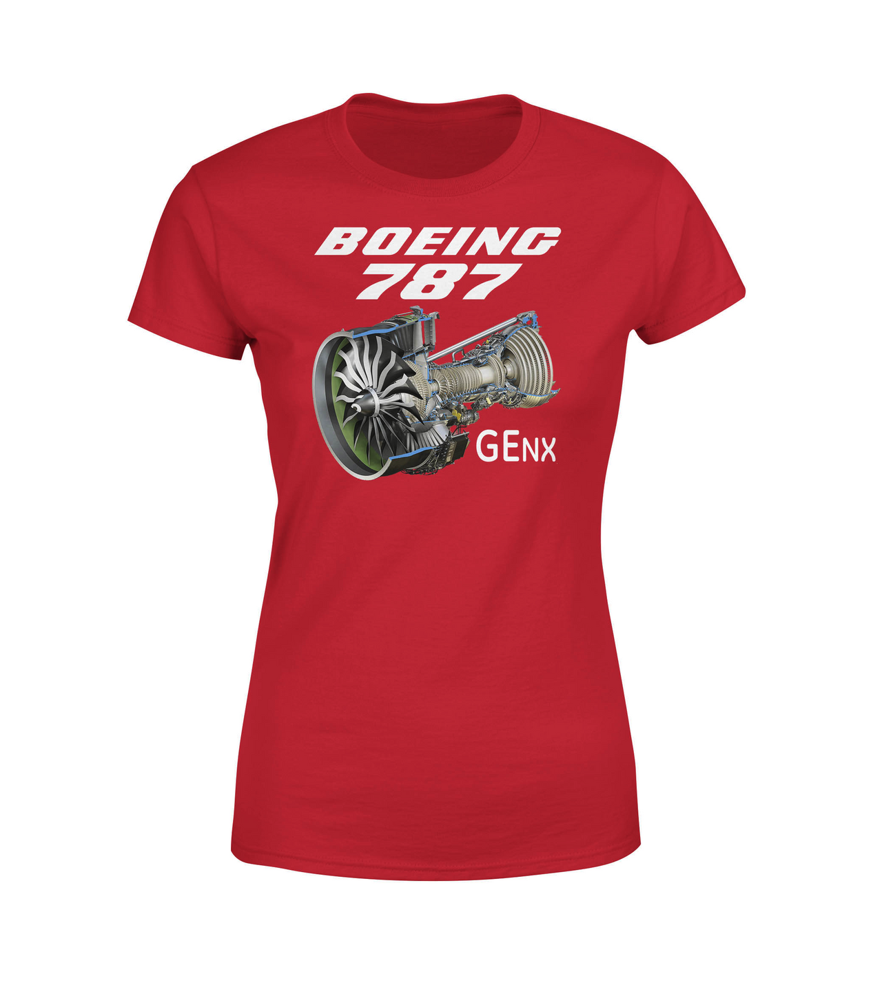 Boeing 787 & GENX Engine Designed Women T-Shirts