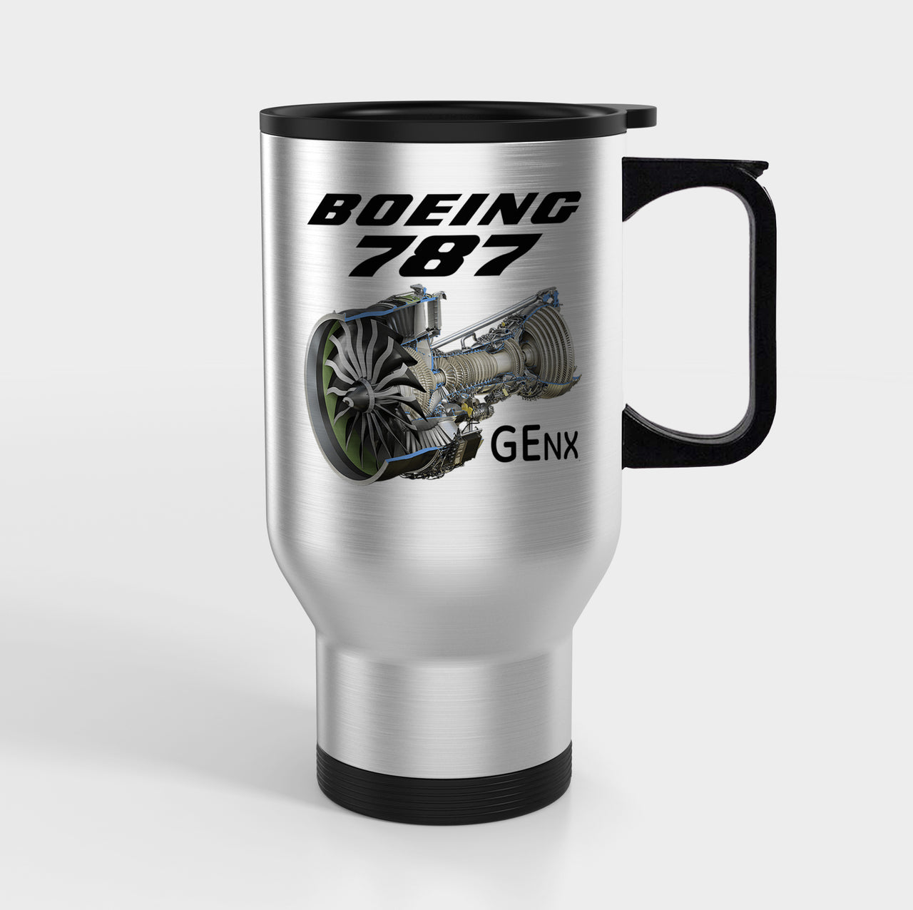 Boeing 787 & GENX Engine Designed Travel Mugs (With Holder)