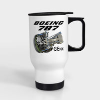 Thumbnail for Boeing 787 & GENX Engine Designed Travel Mugs (With Holder)