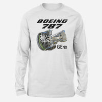 Thumbnail for Boeing 787 & GENX Engine Designed Long-Sleeve T-Shirts