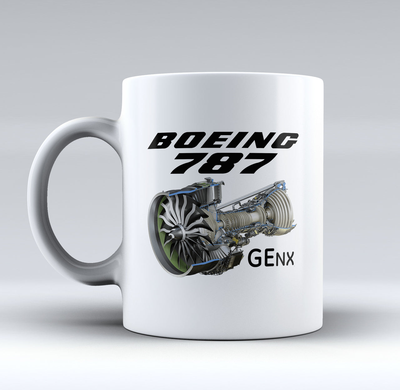 Boeing 787 & GENX Engine Designed Mugs
