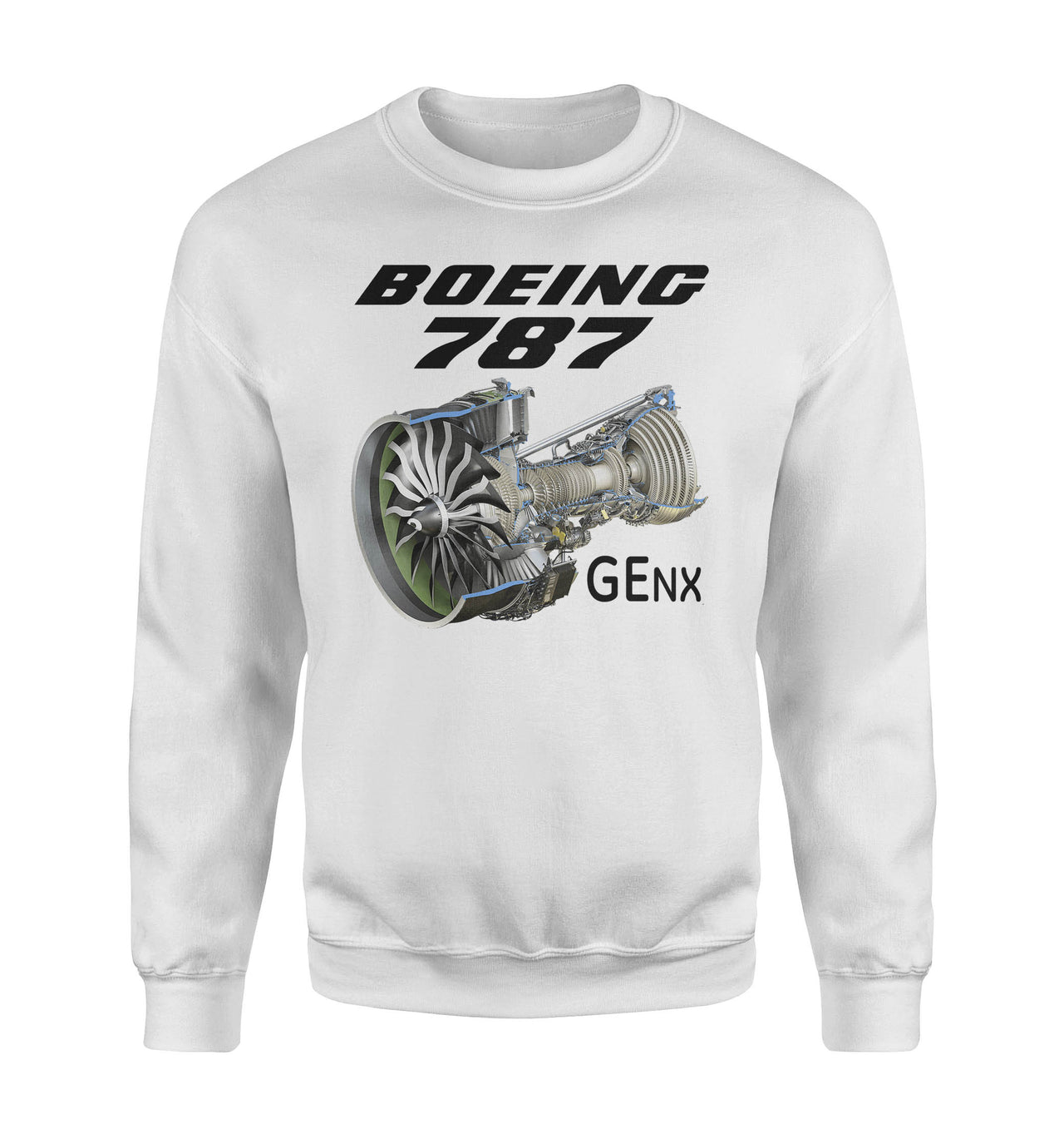 Boeing 787 & GENX Engine Designed Sweatshirts