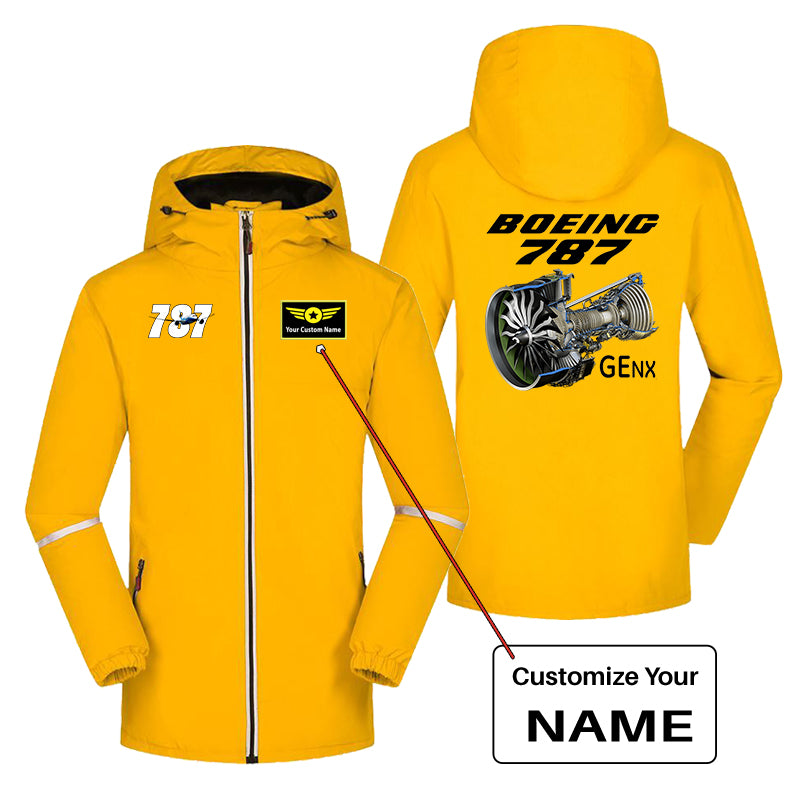 Boeing 787 & GENX Engine Designed Rain Coats & Jackets