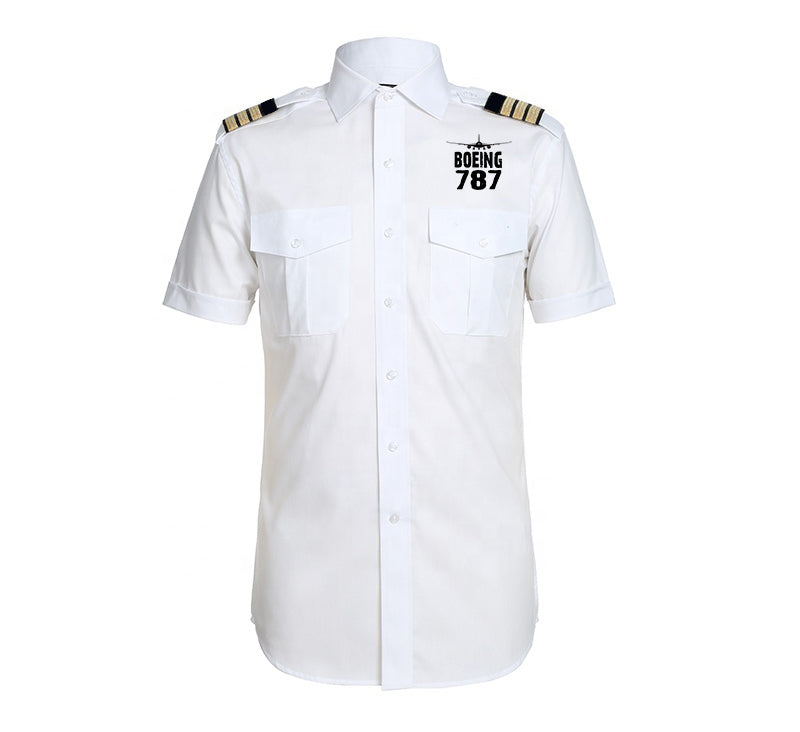 Boeing 787 & Plane Designed Pilot Shirts